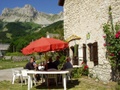 Petite terrasse du Gite Alpes